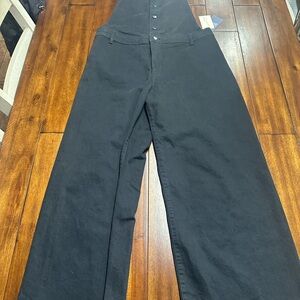 Women Black Overalls